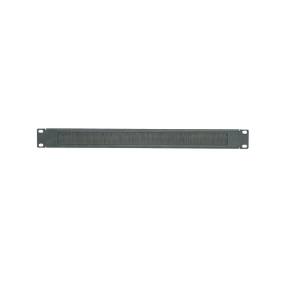 [BR1B] Tapa Ciega para Rack de 19in, Tipo Cepillo de Nylon, para Paso de Cables y Mejor Manejo Térmico, Color Negro, 1 UR