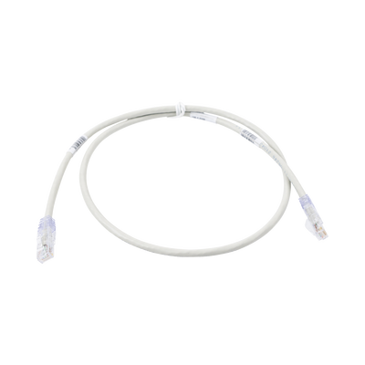 [UTPSP7GYY] Cable de Parcheo TX6, UTP Cat6, 24 AWG, CM, Color Gris, 2.13 Metros (7 Pies)