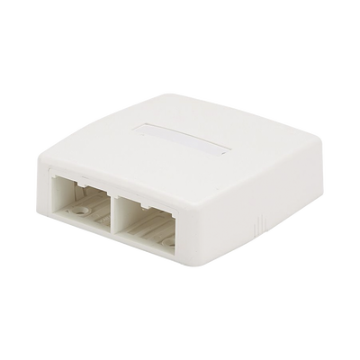 [CBXQ4WH-A] Caja de Montaje en Superficie, Para 4 Módulos Mini-Com, Color Blanco