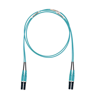 [FX2ELLNLNSNM005] Jumper de Fibra Óptica Multimodo 50/125 OM3, LC-LC Duplex, LSZH (Cero Halógenos), Color Aqua, 5 Metros (16.40 Pies)