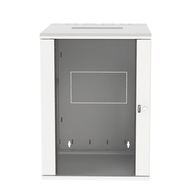 [PZWMC1830WH] Gabinete PanZone de Montaje en Pared, de 19in, Puerta con Ventana de Seguridad, 18 UR, 762mm de Profundidad, Color Blanco