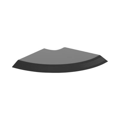 [AFR4RABL] Conexión en Ángulo Recto "L", Para Canaleta de Piso AFR4BCBL6, Material PVC Rígido, Color Negro 