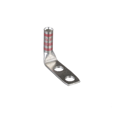 [LCC8-14AF-L] Zapata de compresión LCC8-14AF-L a 90° grados para cal. 8 Awg, Barreno para tornillo prisionero de 1/4, 1 Pz