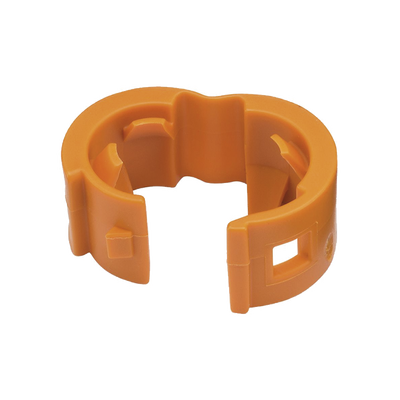[PCBANDOR-Q] Kit de 25 Clips de Identificación Para Patch Cords, Compatible con Diámetros de 4.7 a 7.8 mm (0.19 a 0.31 Pulgadas), Color Naranja