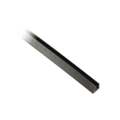 [GEE62F-A-C0] Cubre-filos Ranurado con Adhesivo, para Bordes de 0.9 a 1.6mm, de 30.5m de Largo, Color Negro