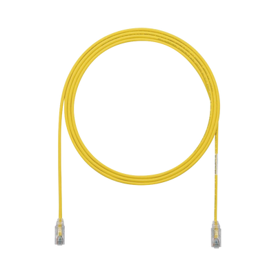 [UTP28SP4YL] Cable de Parcheo TX6, UTP Cat6, Diámetro Reducido (28AWG), Color Amarillo, 1.22 Metros (4 Pies)