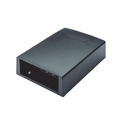 [CBXF12BL-AY] Caja de Montaje en Superficie, con Accesorio para Resguardo de Fibra Óptica, para 12 Módulos Mini-Com, Color Negro
