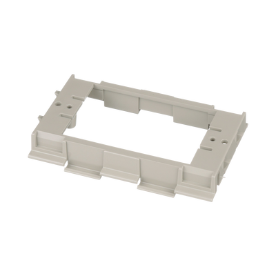 [T70DB-X] Soporte para Montaje de Faceplates en Canaleta T70, de PVC Rígido, Color Gris Internacional