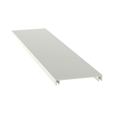 [T70CIW8] Cubierta para canaleta T-70, de PVC rígido, 70.1 x 9.1 x 2400 mm, Color Blanco Mate