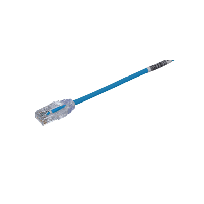 [UTP28SP100BU] Cable de Parcheo TX6, UTP Cat6, Diámetro Reducido (28AWG), Color Azul, 30.48 Metros (100 Pies)