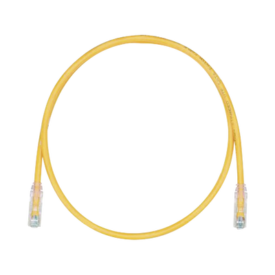 [UTPSP5YLY] Cable de Parcheo TX6, UTP Cat6, 24 AWG, CM, Color Amarillo, 1.52 Metros (5 Pies)
