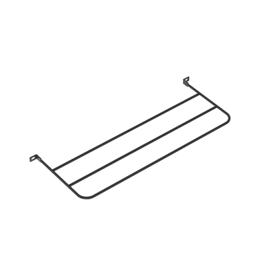 [SRB19MDBL] Barra para Aliviar Tensión o Peso Atrás de Patch Panel, Extendida de 7 Pulgadas, Color Negro