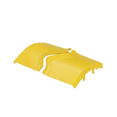 [FROV45SC12LYL] Tapa de Bajada Vertical Exterior de 45º, Para uso con Canaletas 12X4 FiberRunner™, Color Amarillo