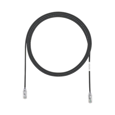 [UTP28SP10BL] Cable de Parcheo TX6, UTP Cat6, Diámetro Reducido (28AWG), Color Negro, 3.05 Metros (10 Pies)