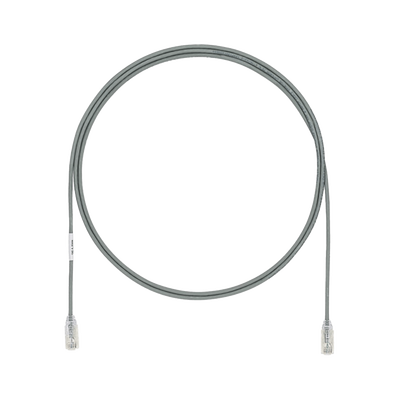 [UTP28SP1.5MGY] Cable de Parcheo TX6, UTP Cat6, Diámetro Reducido (28AWG), Color Gris, 1.5 Metros (4.92 Pies)