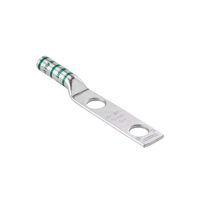 [LCC6-12-L] Zapata de compresión LCC6-12W-L para cal. 6 Awg, Doble barreno para tornillo prisionero de 1/2, Espaciado de orificio 44.5mm, 1 Pz