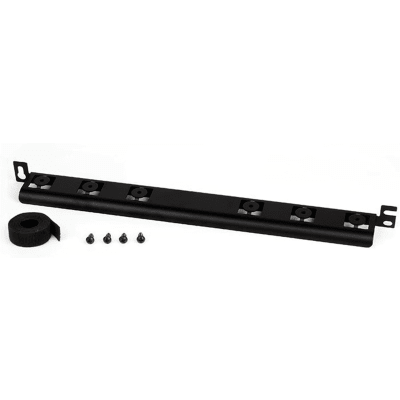 [SRBM19BLY] Barra para Aliviar Tensión o Peso Atrás de Patch Panel, Para Administración de 72 Cables, Color Negro