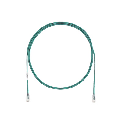 [UTP28SP30GR] Cable de Parcheo TX6, UTP Cat6, Diámetro Reducido (28AWG), Color Verde, 9.14 Metros (30 Pies)