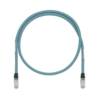 [ISTPH6X2MTL] Patch Cord Cat6A de Grado Industrial 600V, Blindado SF/UTP, Calibre 26 AWG, Color Aqua, 2 Metros (6.56 Pies)