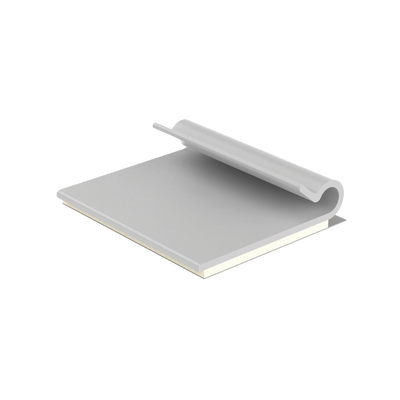 [AJC19-A-C] Clip Adhesivo Tipo J, Para Cables de Hasta 4.8 mm de Diámetro, Uso Interior, Color Gris, Paquete de 100pz 