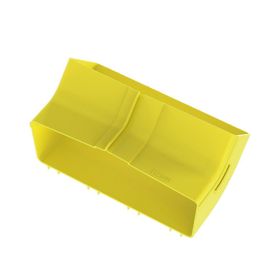 [FRIV4512X4LYL] Bajada Vertical Interior de 45º con Tapa, Para uso con Canaletas 12X4 FiberRunner™, Color Amarillo