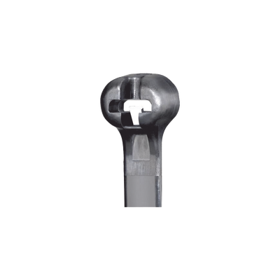 [BT7LH-C0] Cincho de Nylon 6.6 Dome-Top®, Con Lengüeta de Bloqueo de Acero Inoxidable, 620 mm largo x 7mm ancho, Color Negro, Exterior Resistente a Rayos UV, Paquete de 100pz