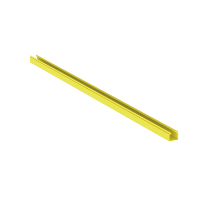 [HS2X2YL6NM] Canaleta FiberRunner™ 2X2 sin Tapa, de PVC Rígido, Color Amarillo, 1.8 m de Largo