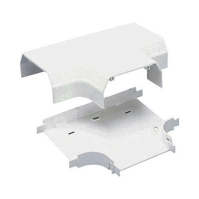 [T70TIW] Accesorio en "T", para uso con canaleta T70, Material PVC Rígido, Color Blanco Mate