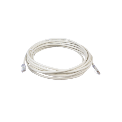 [UTPSP20Y] Cable de Parcheo TX6, UTP Cat6, 24 AWG, CM, Color Blanco, 6.1 Metros (20 Pies)