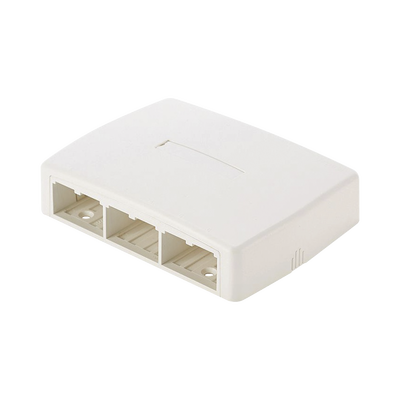 [CBXQ6WH-A] Caja de Montaje en Superficie, Para 6 Módulos Mini-Com, Color Blanco
