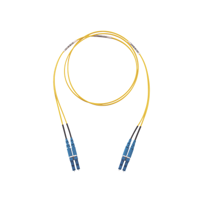 [F92ELLNLNSNM010] Jumper de Fibra Optica Monomodo 9/125 OS2, LC-LC Duplex, LSZH, Color Amarillo, 10 Metros (32.81 Pies)