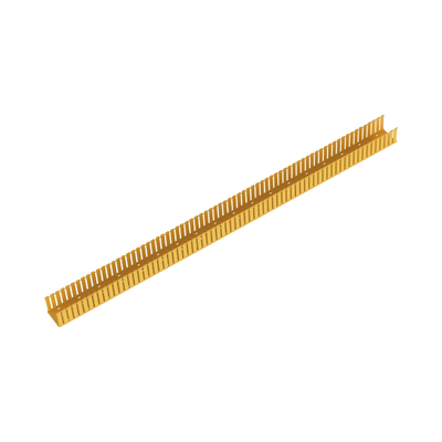 [E4X4YL6] Canaleta Ranurada de PVC sin Tapa, Fiber-Duct™, 4 in de Ancho, 4 in de Alto y 1828.8 mm de Largo, Color Amarillo