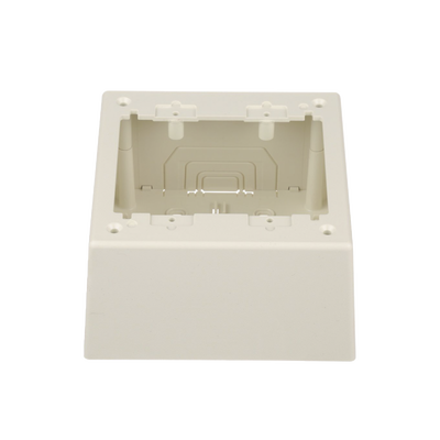 [JBP2DIW] Caja de Pared Superficial Doble, con Divisor Opcional, Uso Universal con Placas de Pared, Color Blanco Mate