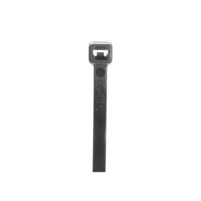 [S17-50-M0] Cincho STRONGHOLD, 430 mm largo x 4.8mm ancho, Tensión 50 lb (222 N) Nylon 6,6 Color Negro, Paquete de 1000 Piezas
