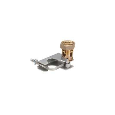 [GPQC07-1/0] Abrazadera para Tierra Física en Base de Piso Falso, para Cables de 6 a 1/0 AWG. Para Pedestales Circulares de 3/4" y 7/8".