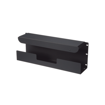 [CMLT19] Accesorio Pasacables Para Rack Estándar de 19 in, 4 UR, Capacidad de 260 Cables Cat6, 4.5 in de Profundidad, Color Negro