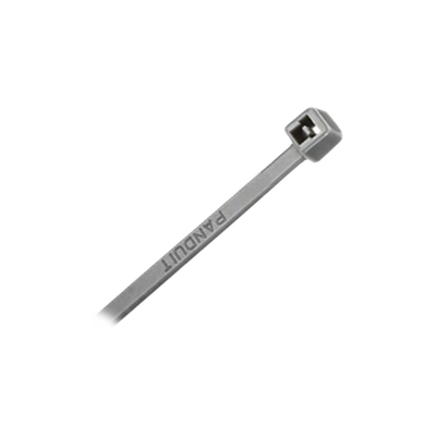 [PLT3I-M8] Cincho de Nylon 6.6, Color Gris, 290 mm largo x 3.7mm ancho, sección transversal intermedia, 1000pz