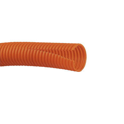 [CLT100F-C3] Tubo Corrugado Abierto para Protección de Cables, 1in (25.4 mm) de Diámetro, 30.5 m de Largo, Color Naranja