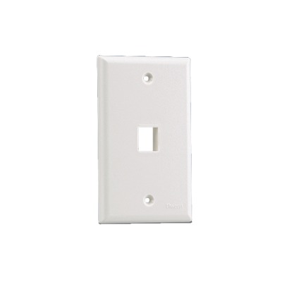 [NK1FNEI] Placa de Pared Vertical, Salida Para 1 Puerto Keystone, Color Marfil