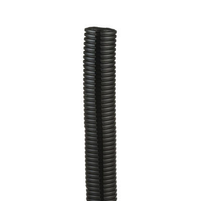 [CLT125F-L20] Tubo Corrugado Abierto para Protección de Cables, 1.25 in (31.8 mm) de Diámetro, 15.2 m de Largo, Color Negro