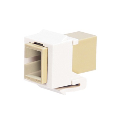 [NKSCMZWH] Módulo Acoplador SC Simplex, para Fibra Óptica Monomodo OS1/OS2, Tipo Keystone, Color Blanco