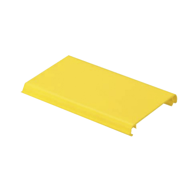 [FRHC4YL10] Tapa Con Bisagra a Presión Para Canaleta FiberRunner™ FR4X4YL10, de PVC Rígido, Color Amarillo, 3 m de Largo