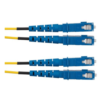 [F923RSNSNSNM003] Jumper de Fibra Optica Monomodo 9/125 OS2, SC-SC Duplex, OFNR (Riser), Color Amarillo, 3 Metros (9.84 Pies)