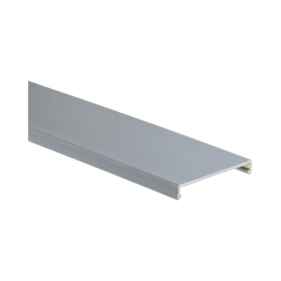 [C3LG6] Tapa para Canaleta Ranurada, de 3.25 in de Ancho,  1.38 m de Largo, Color Gris