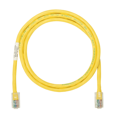 [NK5EPC5YLY] Cable de Parcheo UTP Categoría 5e, con Plug Modular en Cada Extremo - 1.5 Metros (4.92 Pies) - Amarillo