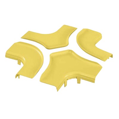 [FRFWCSC6LYL] Tapa Para Accesorio de 4 Vías Horizontal FRFWC6X4LYL, Para Canaletas FiberRunner™ 6X4, Color Amarillo