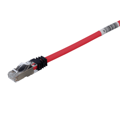 [STP6X9RD] Patch Cord Cat6A, Blindado S/FTP, CM/LS0H, 2.74 Metros (9 Pies), Color Rojo