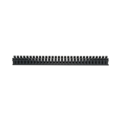 [H2X2BL6] Canaleta Ranurada de PVC sin Tapa, Tipo H (Tapa Abisagrada), 55.1 mm de Ancho, 50.3 mm de Alto y 1828.8 mm de Largo, Color Negro