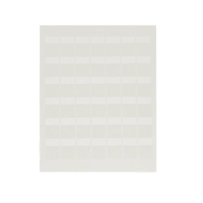 [LJSL20-Y3-1] Hojas con 1000 Etiquetas Auto-Laminadas para Impresora Láser/Inyección de Tinta, para Cables de 4.1 a 6.6 mm (0.16 a 0.26 pulgadas) de Diámetro, Color Blanco