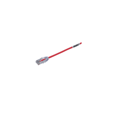 [UTP28SP0.5MRD] Cable de Parcheo TX6, UTP Cat6, Diámetro Reducido (28AWG), Color Rojo, 0.5 Metros (1.64 Pies)